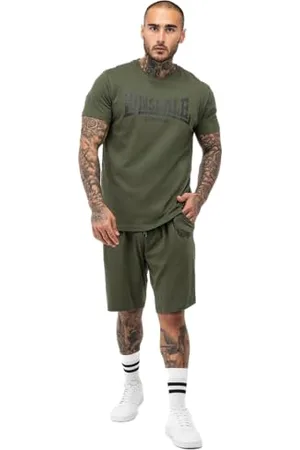Lonsdale London MOY Tuta Sportiva, Oliva/Nero, XXXL Uomo