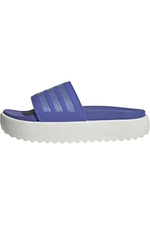 adidas Adilette Platform Slides, Diapositive Donna, Cobalt Blue/Blue Spark/Core White, 43 EU