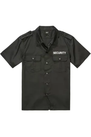 Brandit Security US Shirt Short Sleeve, Uomo, Black, XXL