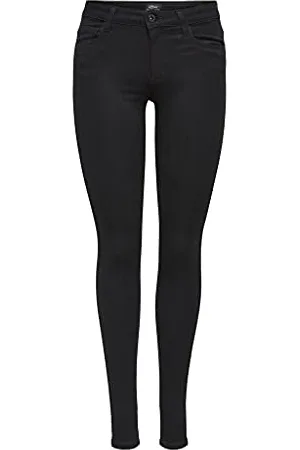 ONLY Royal Reg Skinny Jeans Pim600 Noos Pantaloni Donna, (Black C-N10), 32 X-Small