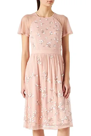 ESPRIT Collection 022EO1E316 Vestito, 685/Nude, L Donna