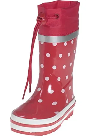 Playshoes Stivali di Gomma Unisex - Bambini e ragazzi, Rosso (Punti Rossi), 20/21 EU