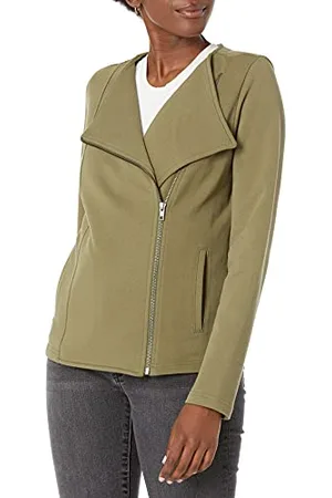 THE DROP @caralynmirand Giubbotto da Biker a Maniche Lunghe in Maglia da Donna, , 4XL Plus