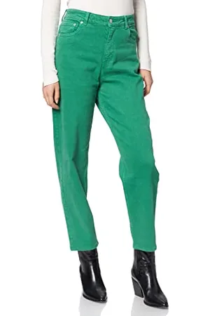 JJXX Jxlisbon Mom HW Jeans AKM Noos, Verde-Jolly Green, 27W x 32L Donna