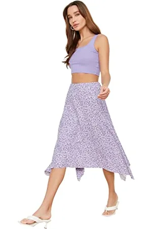 Trendyol Asymmetrischer gestrickter Rock Gonna, , Small da Donna