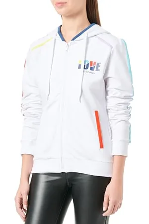 Moschino Giacca con Cappuccio e Cerniera, , 50 Donna