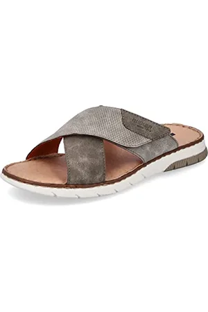 Rieker Uomo Zoccoli 25283, Uomini Mules,Pantofola,Mocassino,Sandalo,Scarpa Estiva,Scarpa Casual,Marrone (Braun / 25),46 EU / 11 UK