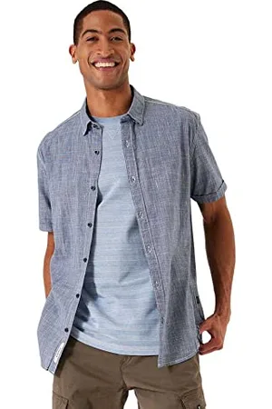 Garcia Maglietta a Maniche Corte Camicia, , XL Uomo