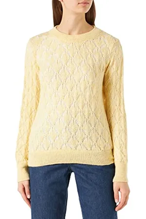 JDY Letty L/S Structure Pullover Knt Noos Maglione, , L Donna
