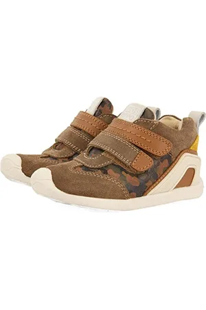 Gioseppo Stivaletti stile militare in pelle naturale, con velcro per bebé tabor