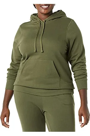 Amazon Felpa con Cappuccio in Pile vestibilità Regular (Taglie Forti Disponibili) Donna, , XL