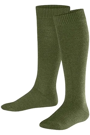Falke Comfort Wool K Kh lana filo funzionale al ginocchio tinta unita 1 paio, Calzini lunghi Unisex - Bambini, , 39-42
