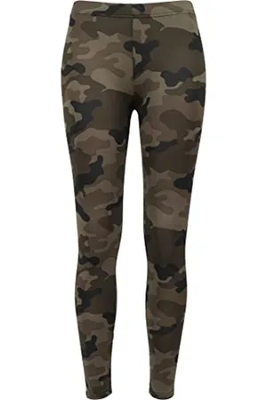 Urban classics Girls Camo Leggings, Legno Mimetico, 158-164 cm Bambina