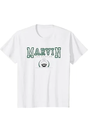 LOONEY TUNES Bambino Marvin The Martian Varsity Camiseta Maglietta