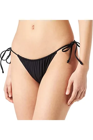 Hurley Solid Cheeky Tie Side Bikini con Bottoni, , S Donna