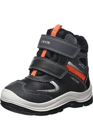 Geox B Flanfil Boy B Abx, Stivaletti Bambini e ragazzi, Nero/Arancione (Black/Orange), 20 EU