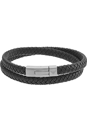 Emporio Armani Bracciale Per Gli Uomini, 18.50Cm Bracciale In Acciaio Inox Argento, EGS2176040