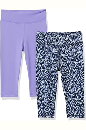Amazon Leggings in Stile Capri da Allenamento Bambine e Ragazze, Pacco da 2, , 5 Anni