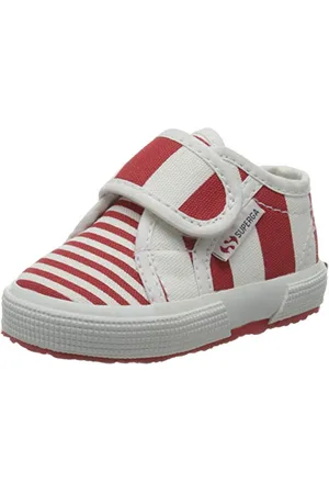 Superga 2750 FANTASY BSTRAP, Sneaker, Unisex - Bambini e ragazzi, Multicolore (White/Mixedstripes R 296), 18 EU