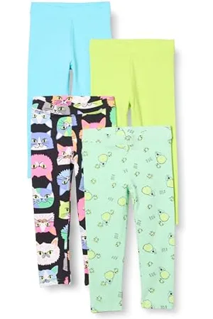 Amazon Disney | Marvel | Star Wars | Frozen | Princess Leggings Bambine e Ragazze, Pacco da 4, , 8 Anni