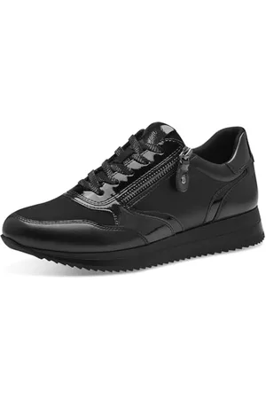 Jana Sneaker da Donna Low 8-23774-43, Scarpe da Ginnastica, Nero-Black Uni, 37 EU Larga