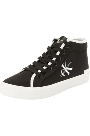 Calvin Klein Jeans Sneakers Donna Alte, Nero (Black/Bright White), 38