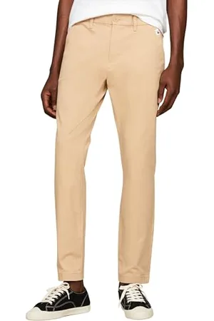 Tommy Hilfiger Pantaloni Uomo Austin Chino Slim Fit, Beige (Tawny Sand), 32W/34L