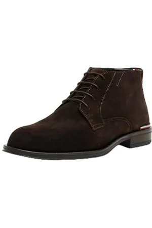 Tommy Hilfiger Core RWB Hilfiger Suede L Boot (FM0FM04805, Stivaletti Bassi Uomo, Marrone (Dark Coffee), 41 EU
