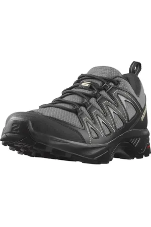 Salomon X Braze Scarpe Outdoor da Uomo, Caratteristiche a prova di trekking, Design atletico, Versatilità, Pewter/Black/Feather Gray, 40 2/3 EU