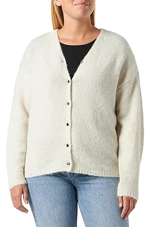 ONLY Onlsipa LS Reversible Cardigan CS Knt Maglione, Betulla/Dettaglio: Melange, M Donna