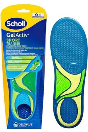 Scholl GelActiv - Solette sportive da donna, comfort tutto il giorno, per scarpe sportive, super assorbimento degli urti con tecnologia GelWave – misura 35,5 – 40,5
