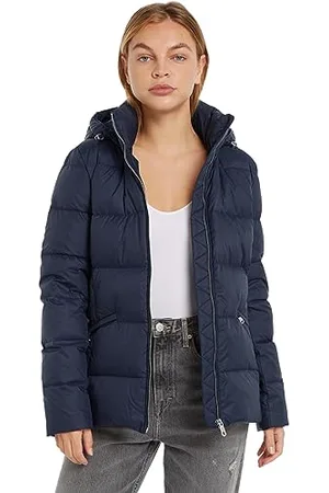 Tommy Hilfiger Piumino Donna Recycled Down Jacket Invernale, (Desert Sky), XS