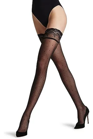 Falke Dot 15 DEN W Stu trasparenti velati tinta unita 1 paio, Autoreggenti Donna, , S