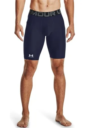 Under Armour HeatGear Armour-Pantaloncini Lunghi Corto, Blu Scuro, S Uomo