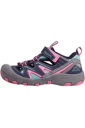 Kappa Reminder Kids Sandali a punta chiusa Unisex - Bambini e ragazzi, Grigio (Grey/Flamingo), 36 EU