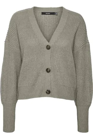 VERO MODA Vmlea LS-Cardigan Noos con Scollo a V Maglione, , XS Donna