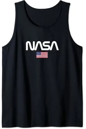 Nasa Canotta da Uomo Logo USA Canotta