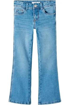 NAME IT Nkfpolly Skinny Boot Jeans 1142-Au Noos, Jeans Bambine e ragazze, (Medium Blue Denim), 116