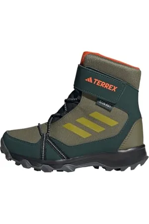 adidas Terrex Snow Hook-And-Loop Cold.RDY Winter Shoes, Scarpe da Trail Running, Focus Olive/Pulse Olive/Orange, 30 EU