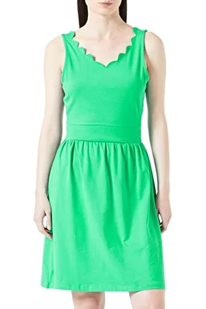 ONLY Onlamber S/L Dress Jrs Vestito da Cocktail, Verde-Simply Green, M Donna