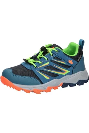 LICO Bendigo, Scarpe da Trekking Unisex-Bambini, Petrol/Lemon/Orange, 25 EU