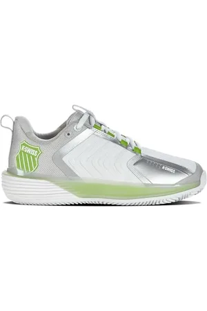 K-Swiss Performance Ultrashot 3 HB, Scarpe da Tennis Donna, White/Gray Violet/Lime Green, 38 EU