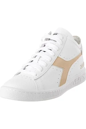 Diadora Game Row Cut 2030, Scarpe da Ginnastica Unisex-Adulto, White/Wood Ash, 36 EU