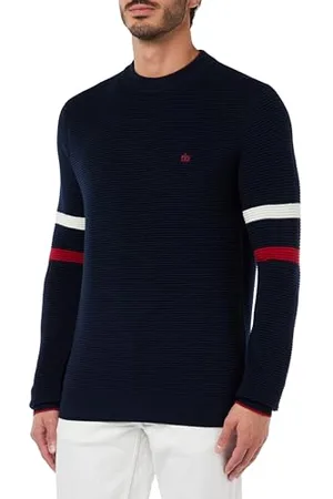 Merc London Medway Maglione, Blu Mare, XS Uomo