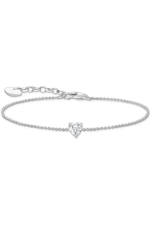 Thomas Sabo A2157-051-14 - Bracciale in argento sterling 925 con zirconi rosa, Eine Grösse, Argento sterling, Zirconia cubica