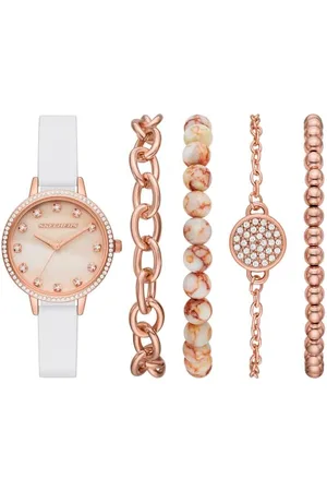 Skechers Orologio Analogico al Quarzo Donna con Cinturino in Poliuretano SR9080