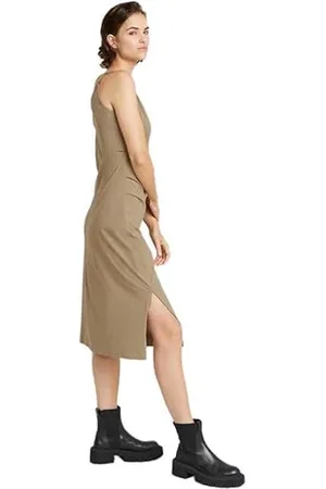 G-Star Donna Spaghetti Strap Slit Dress, (coriander D24573-B771-G290), S