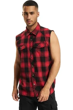 Brandit Check Shirt Sleeveless, Uomo, , M