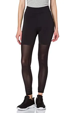 Urban classics Leggings da Donna a Vita Alta, Trasparenti, Tech Mesh, , XS
