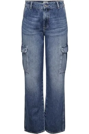 ONLY Onljune DNM MBD DOT a Vita Alta Jeans, , 26W x 30L Donna